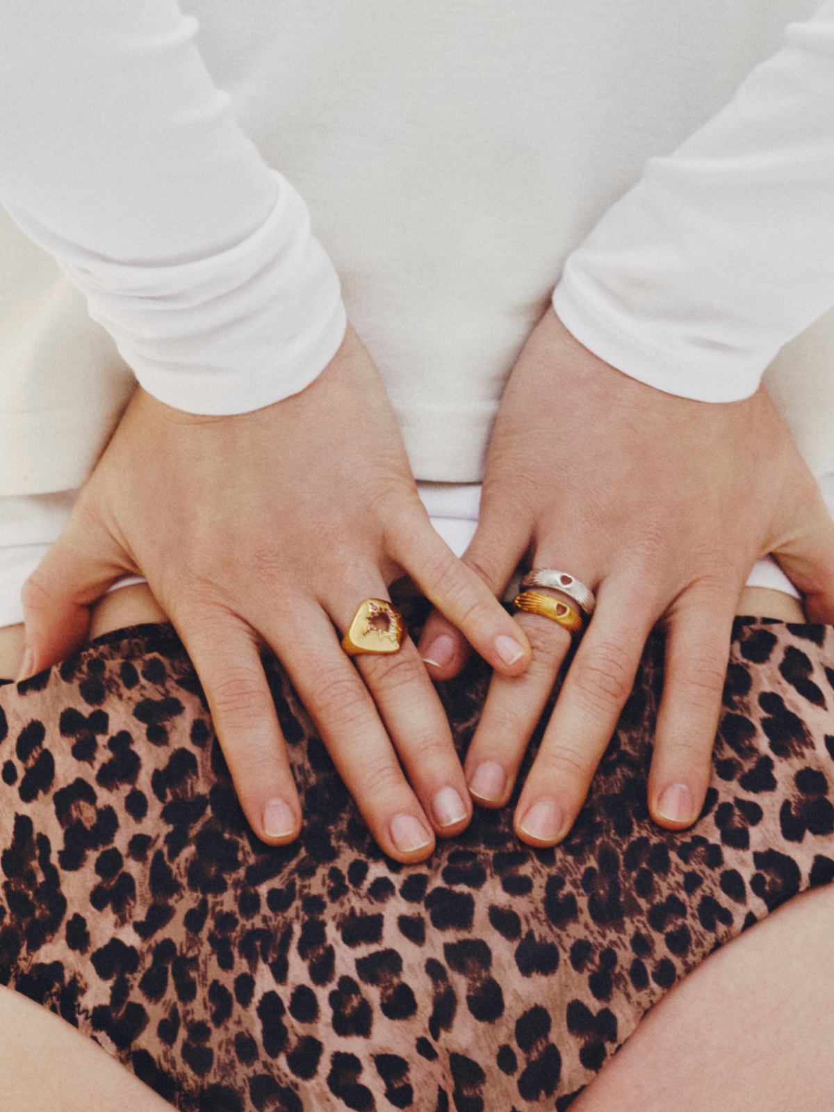 Look anillos corazon